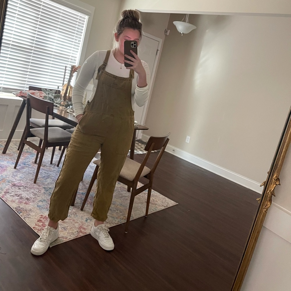 Arie vintage army green overalls